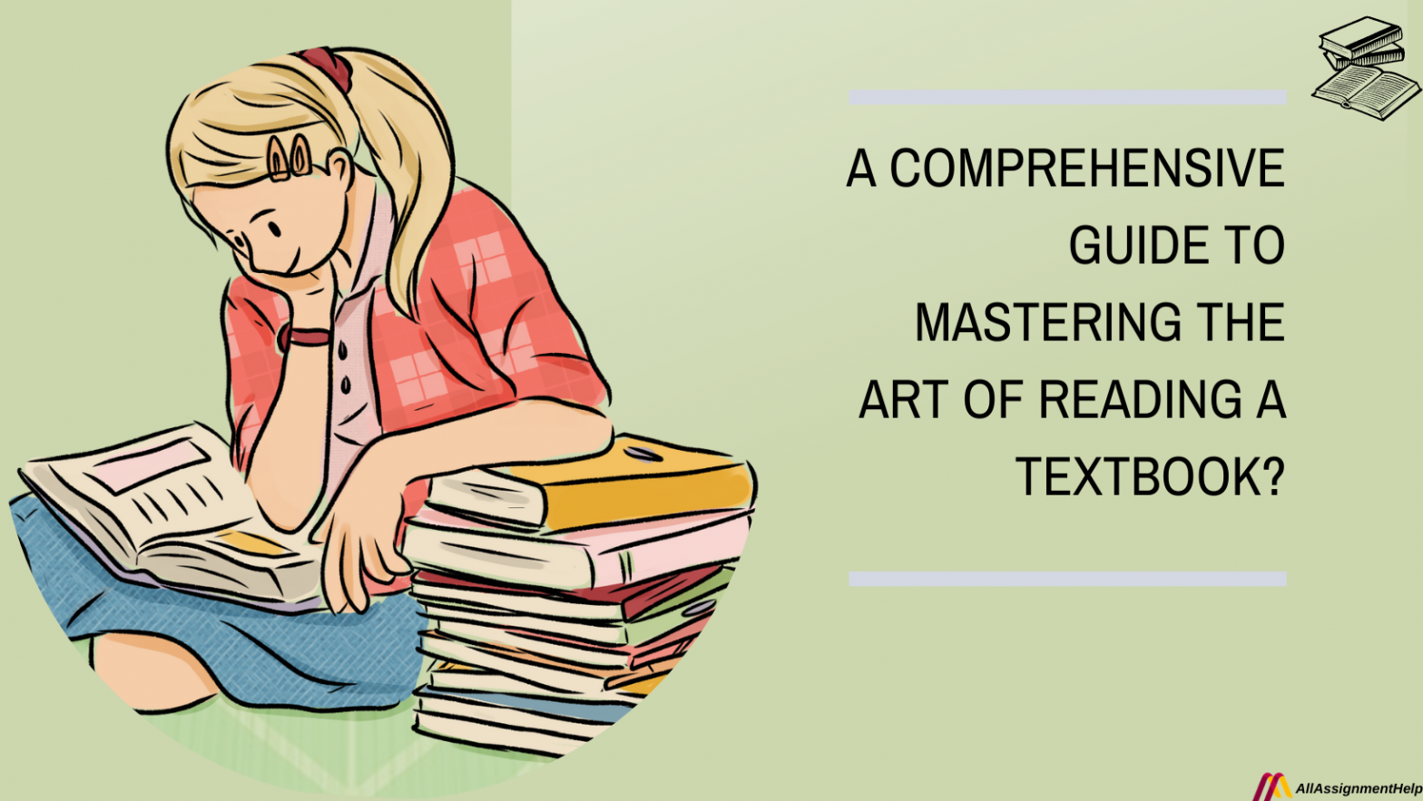 reading a textbook